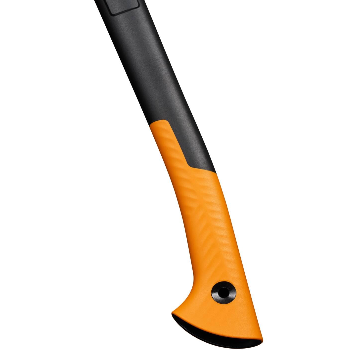 Fiskars X-Series X14 Universal-Axt, XS, Länge 35,5 cm, Kopfgewicht 529 g, Ideal zum Entasten, Feuerholzmachen und für Zimmermannsarbeiten, Doppelt gehärteter Stahl/FiberComp, Schwarz/Orange, 1069102