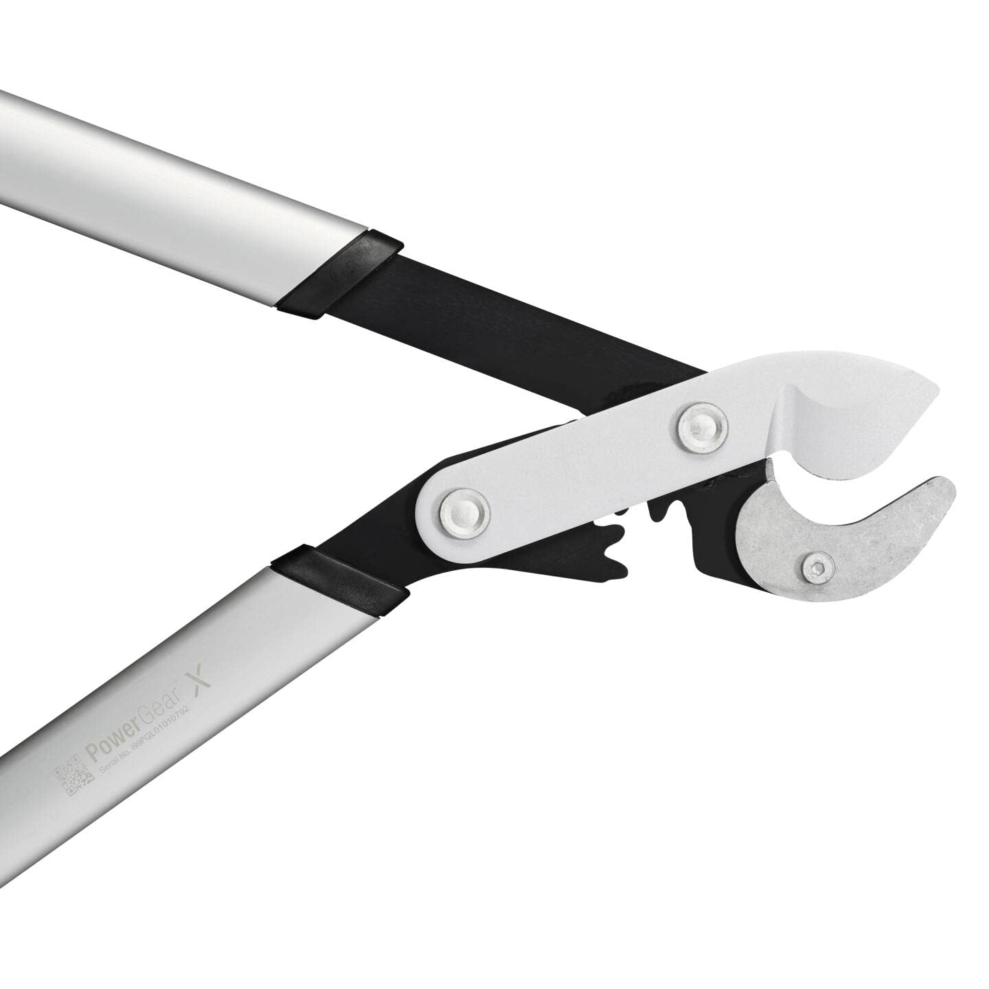 Fiskars PowerGearX Amboss-Getriebeastschere für trockenes und hartes Holz, Antihaftbeschichtet, Gehärteter Präzisionsstahl, Länge: 80 cm, Schwarz/Orange, LX99-L, 1020189