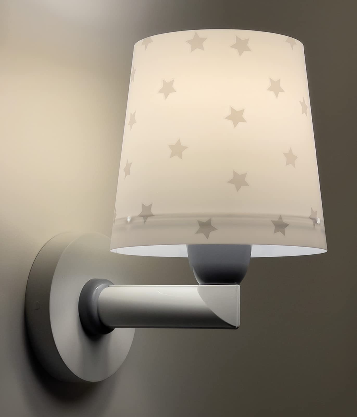 Dalber kinder Wandlampe, Kinderlampe Wandleuchte kinderzimmer Star Light Sterne Weiß 82219B, E27
