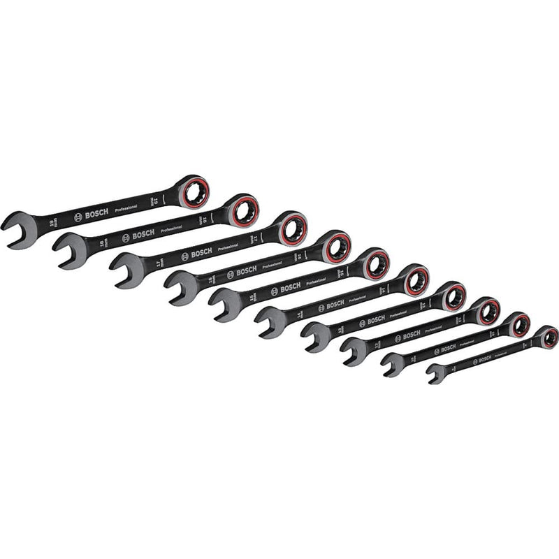 Bosch Professional Schraubenschlüssel Set 10tlg. (8/10/12/13/14/15/16/17/18/19 mm, Tasche) - Amazon Exclusive