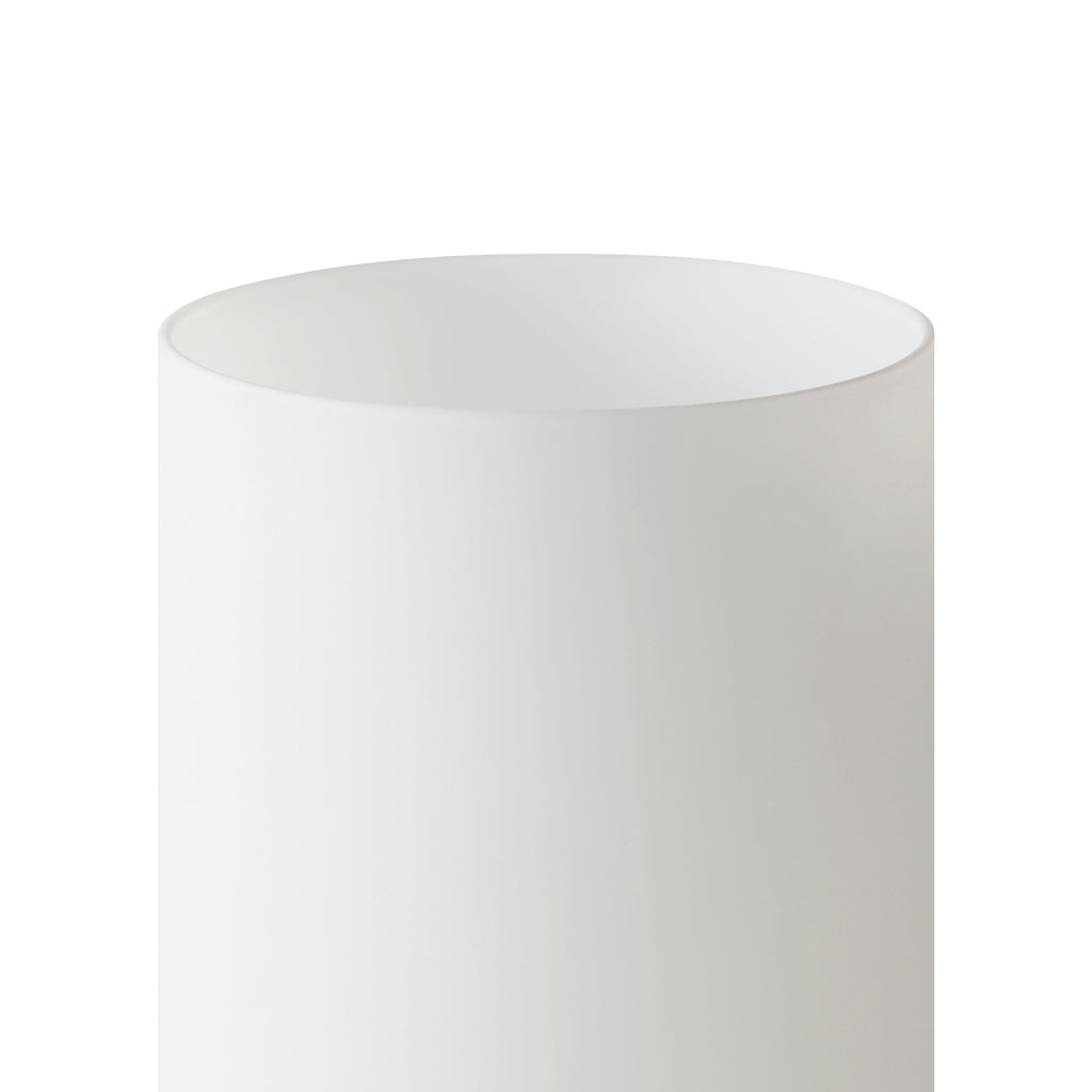 EGLO Tischlampe Geo, Tischleuchte minimalistisch, Nachttischlampe aus Opal-mattem Glas, Wohnzimmerlampe in Weiß, Lampe mit Schalter, E14 Fassung