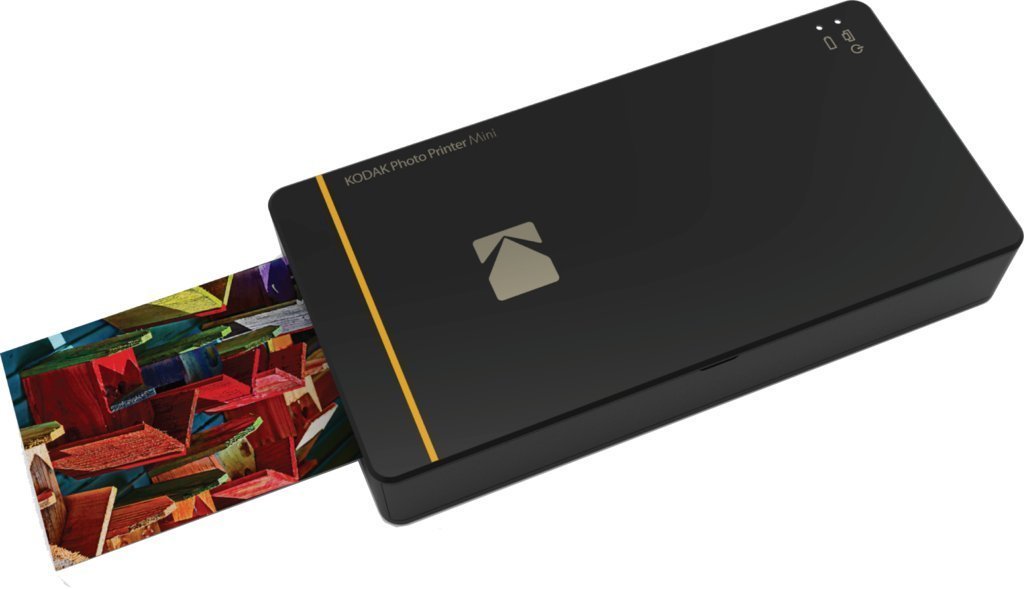 Kodak Mini-Mobil W-LAN & NFC 4.7 x 7,5 cm Fotodrucker mit fortgeschrittener Sublimations-Tintendrucktechnologie & Fotokonservierungsschicht (Schwarz) Kompatibel mit Android & iOS.