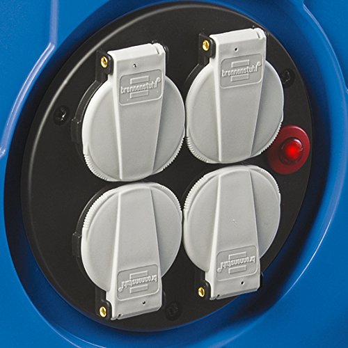 BRENNENSTUHL 1205066007 - Enrollacables Garant® IP20 H05VV-F3G1,5 Con Cable de 50 m