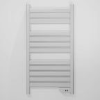 Cecotec Elektrischer Badheizkörper ReadyWarm 9000 Twin Towel White. 500 W, LED-Anzeige, 2 h Timer, Schutzart IP24, doppeltes Sicherheitssystem, Elegantes Design und Montageset, Weiß