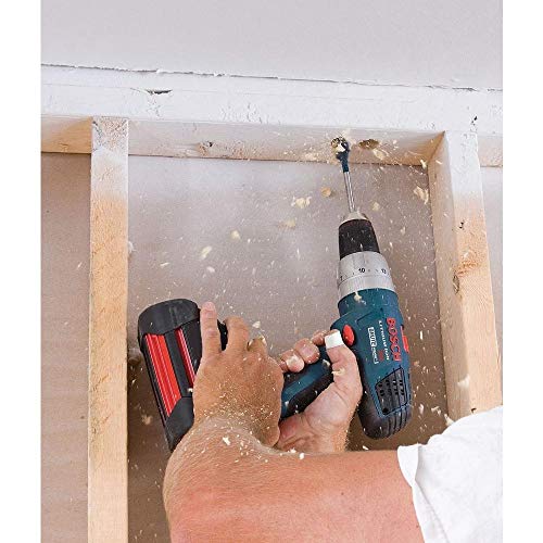 BOSCH Daredevil DSB5010 Standard Spaten-Bit-Set mit Vollkegelgewinde und Spurritze, Blau, 10-teilig