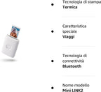 INSTAX Mini LINK2 Smartphone Printer, Clay White, Kompakt