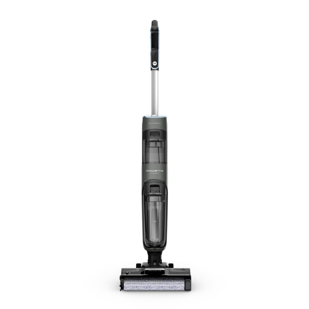 Rowenta X-Clean 4 kabelloser Nass- und Trockenstaubsauger, 2-in-1 Reinigung, 50 Min. Leistung, intelligente Schmutzerkennung, Selbstreinigungssystem, Dunkelgrau, GZ5037WO