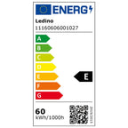 Ledino Hybrid LED Stehlampe 60W | 360° Baulampe mit 5.400 lm für Akku & Netzbetrieb | dimmbarer Arbeitsstrahler optimal als Arbeitsbeleuchtung inkl. Transportgriff | IP54 | Auch als Außenstrahler