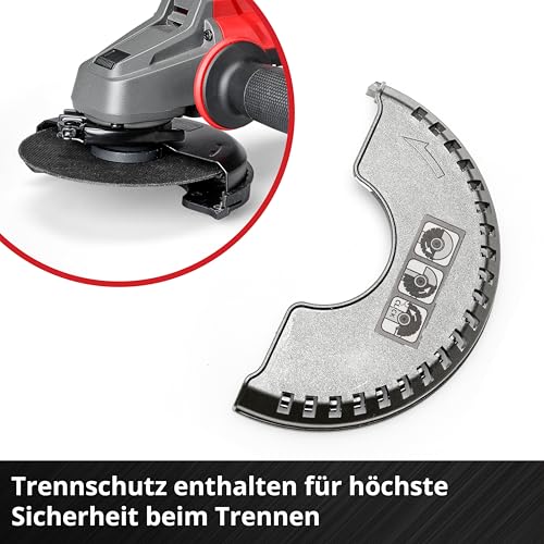 Einhell Professional Akku-Winkelschleifer AXXIO 18/125 Power X-Change (18 V, 700 W, 125 mm Scheiben-Ø, 33 mm Schnitttiefe, Brushless, Softstart, ohne Trennscheibe, ohne Akku)