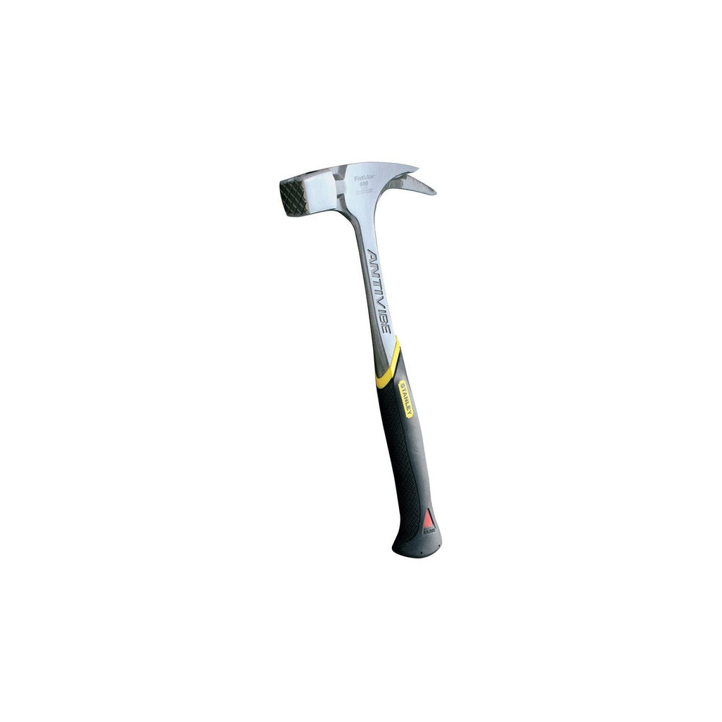 STANLEY FatMax Latthammer mit Dämpfung Antivibe (600 g Kopfgewicht, 340 mm Länge, ergonomischer DynaGrip-Griff, vibrationsgedämpft, mit magnetischem Nagelhalter) 1-51-937