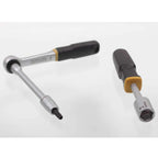 Proxxon Steckschlüsselsatz, Schraubersatz mit 1/4"-Umschaltratsche, Schraubendrehergriff und Magnethalter, 39-teiliges Werkzeug-Set mit Stahlkasten, 23070