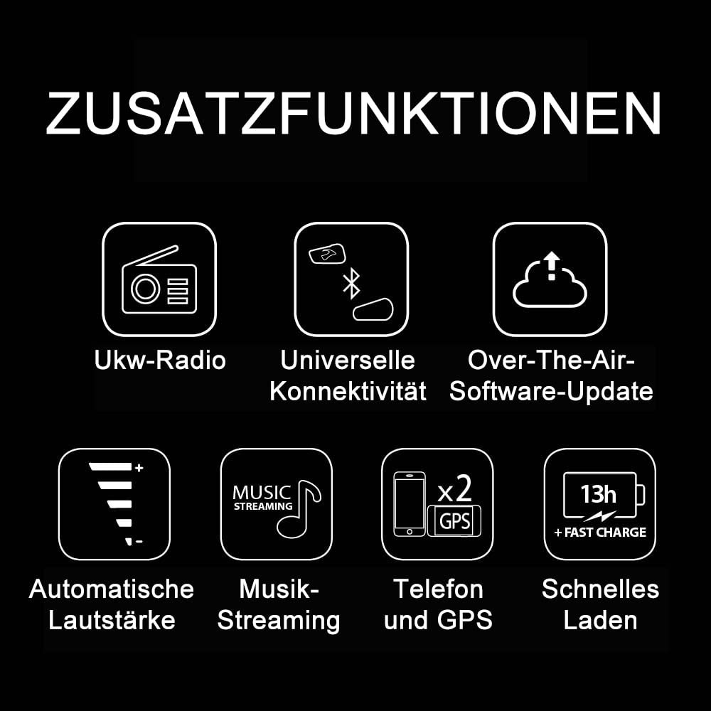 Cardo, Motorrad-Gegensprechanlagen-Kit Bluetooth Freecom 2X Solo
