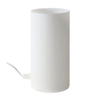 EGLO Tischlampe Geo, Tischleuchte minimalistisch, Nachttischlampe aus Opal-mattem Glas, Wohnzimmerlampe in Weiß, Lampe mit Schalter, E14 Fassung