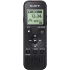 Sony ICD-PX370 Digitaler Mono Voice Recorder mit integriertem USB (Diktiergerät, MP3 Aufnahme, 57 Stunden Aufnahmezeit, 4GB Speicher, Optimized Voice Rec reduziert Umgebungsgeräusche) schwarz