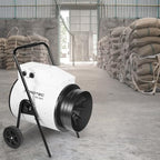 TROTEC Bauheizer TDS 120 R – Heizleistung 15 kW / 30 kW – Elektroheizer Luftmenge 1900 m³/h – Heizlüfter für große Räume
