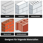 Original Einhell 3-tlg. SDS Max Meißel-Set, 400 mm (mit Spitzmeißel, 20 mm breitem Flachmeißel, und 40 mm breitem Spatmeißel aus langlebigem 40Cr Stahl für Abbruch- und Renovierungsarbeiten)