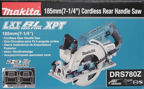 Makita DRS780Z Akku-Handkreissäge 2x18 V (ohne Akku, ohne Ladegerät)