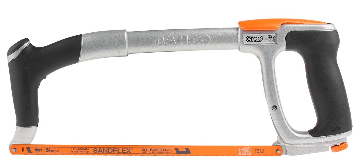 Bahco Bügelsäge 300 mm Klinge aus Bi-Metall, 24 Zähne/Zoll