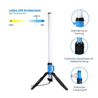 Ledino LED Stehlampe 120W | 360° Lichtsäule | 14400lm | IP69K | LED Baustrahler | Flutlicht für Werkstatt & Baustelle | nicht dimmbar | 5m Kabel