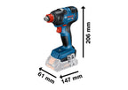 Bosch Professional 18V System Akku Drehschlagschrauber GDX 18V-200 (max. Drehmoment 200 Nm, ohne Akku/ Ladegerät)