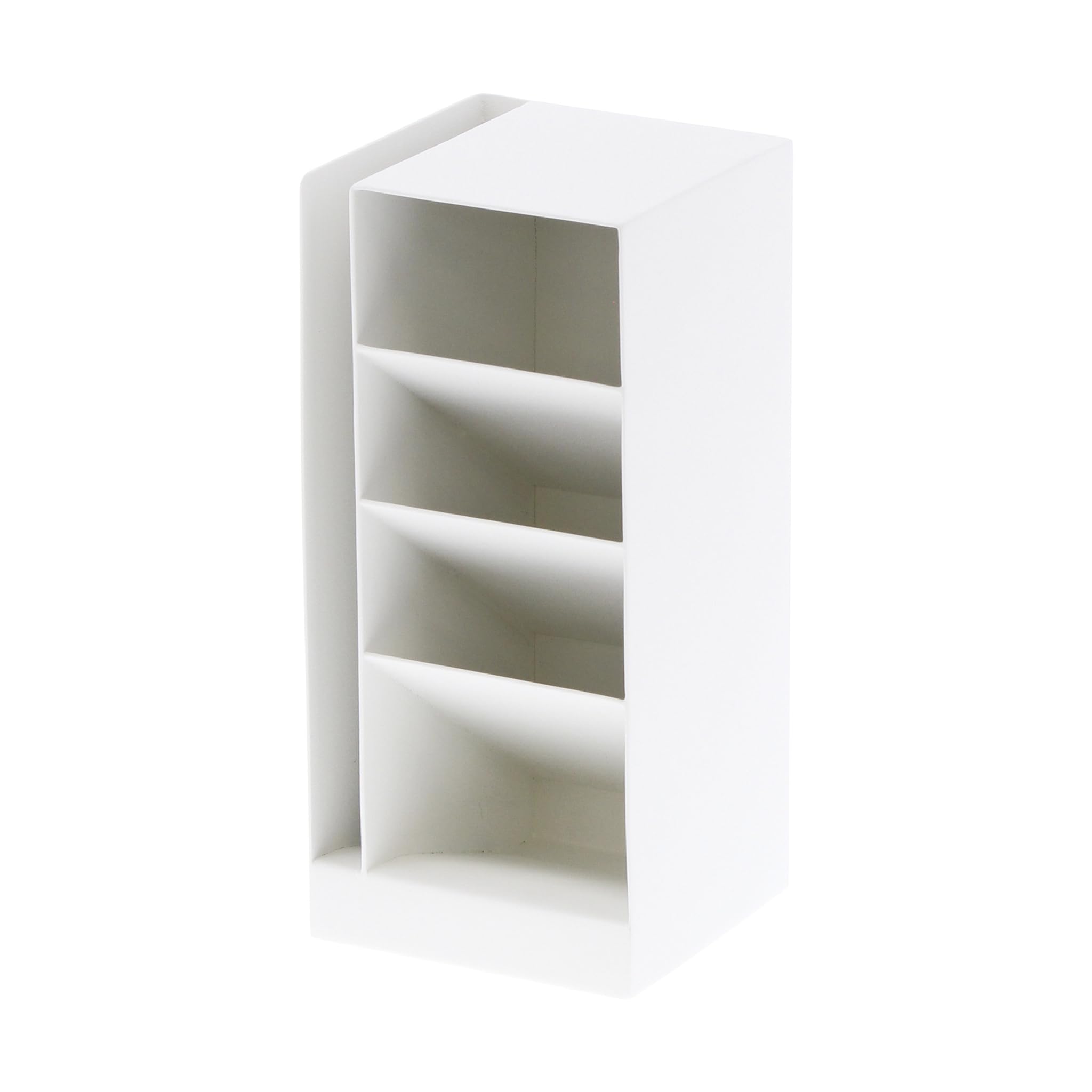 Yamazaki 3319 TOWER Stiftehalter, weiß, Stahl, minimalistisch, 9 x 9 x 20 cm