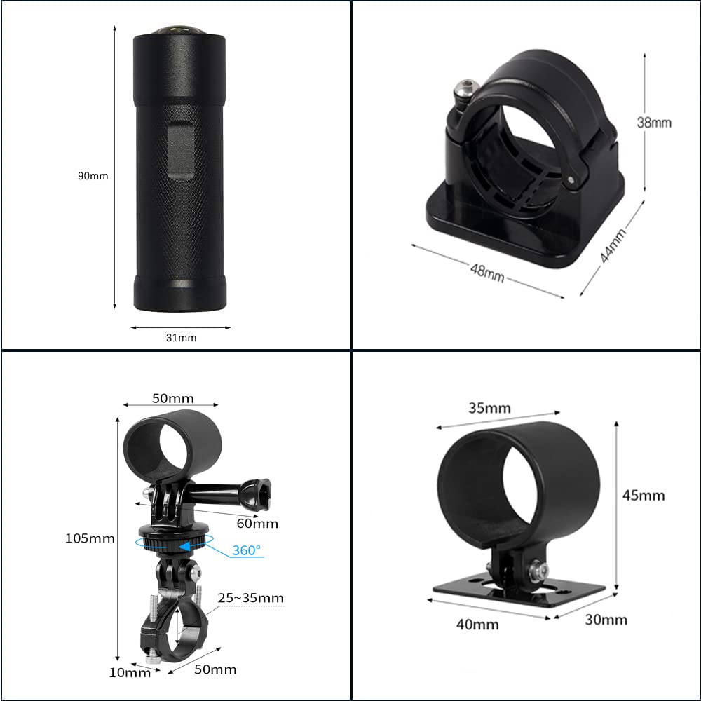 VSYSTO 2K Motorrad Fahrrad Helm Kamera, Tragbare WiFi wasserdichte Motorrad Dash Cam Action Cam, 170° Super Weitwinkel Nachtsicht SONYIMX335 Objektiv, WDR, G-Sensor, Loop Aufnahme (Black-K5X)