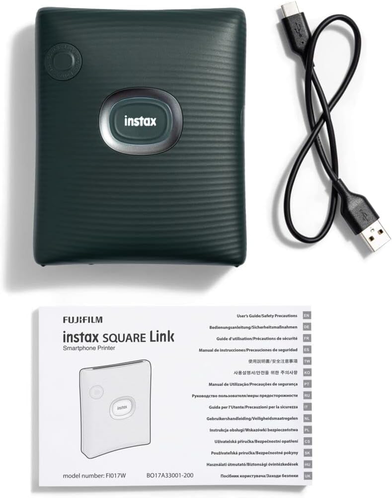 INSTAX Square Link Smartphone Drucker, Midnight Green