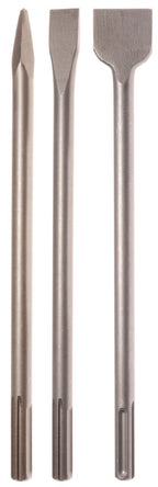 Projahn 844002 Meißel-Set Eco SDS-max 3-tlg. / Satz zum Trennen und Bearbeiten von Beton-/Mauerwerk/in Kunststoffbox/für Ab-/Durchbrucharbeiten und schwere Abrissarbeiten/optimale Standzeiten