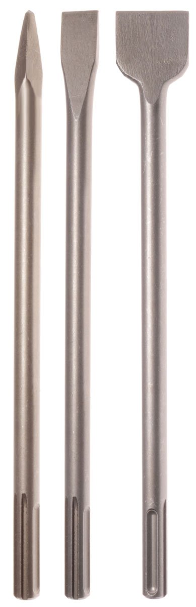 Projahn 844002 Meißel-Set Eco SDS-max 3-tlg. / Satz zum Trennen und Bearbeiten von Beton-/Mauerwerk/in Kunststoffbox/für Ab-/Durchbrucharbeiten und schwere Abrissarbeiten/optimale Standzeiten