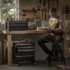 Keter Werkzeugwagen mit 5 Schubladen, schwarz, 56,2 x 28,9 x 50,2 cm