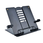 Citmage Schreibtisch Buchständer Dokumentenhalter Heavy Duty Metall Leseständer Schwarz für Buch Magazin Menü iPad Musik Note Sprache Entwurf mit 6 verstellbaren Positionen (Upgrade Edition)