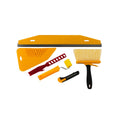 HARDY WORKING TOOLS 6in1 Tapezierset - Tapezierwerkzeug Tapezierbedarf - Tapetenwerkzeug - Tapetenglättungs-Werkzeug-Set - Trimmwerkzeug - Komplettes Tapetenset, Schneidwerkzeug