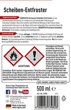 NIGRIN Scheiben-Entfroster 500ml Sprühflasche, Scheiben-Enteiser-Spray, Pumpzerstäuber, wirksam bis -55° C, verhindert Wiedervereisung