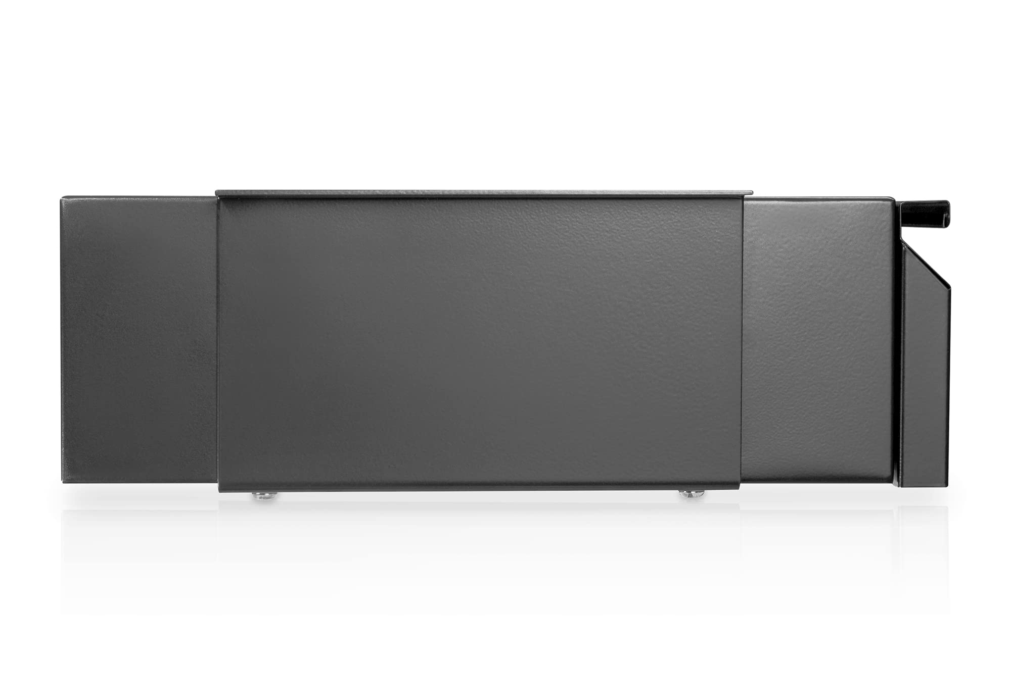 DIGITUS Unterbau-Schublade - Ausziehbar - Leichtgänig - 48 cm tief - 5 kg Traglast - Zur Montage unter Schreibtisch, Werkbank oder Arbeitsplatte - Schwarz