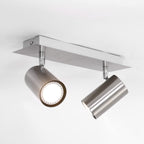 Trio Leuchten Balken in Nickel matt, Spotbalken 2-flammig, exklusiv 2xGU10, Länge: 30 cm 802400207