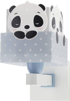 Dalber kinder Wandlampe, Kinderlampe Wandleuchte kinderzimmer Wolken tiere Pandabär Panda Blau, 63169T, E27