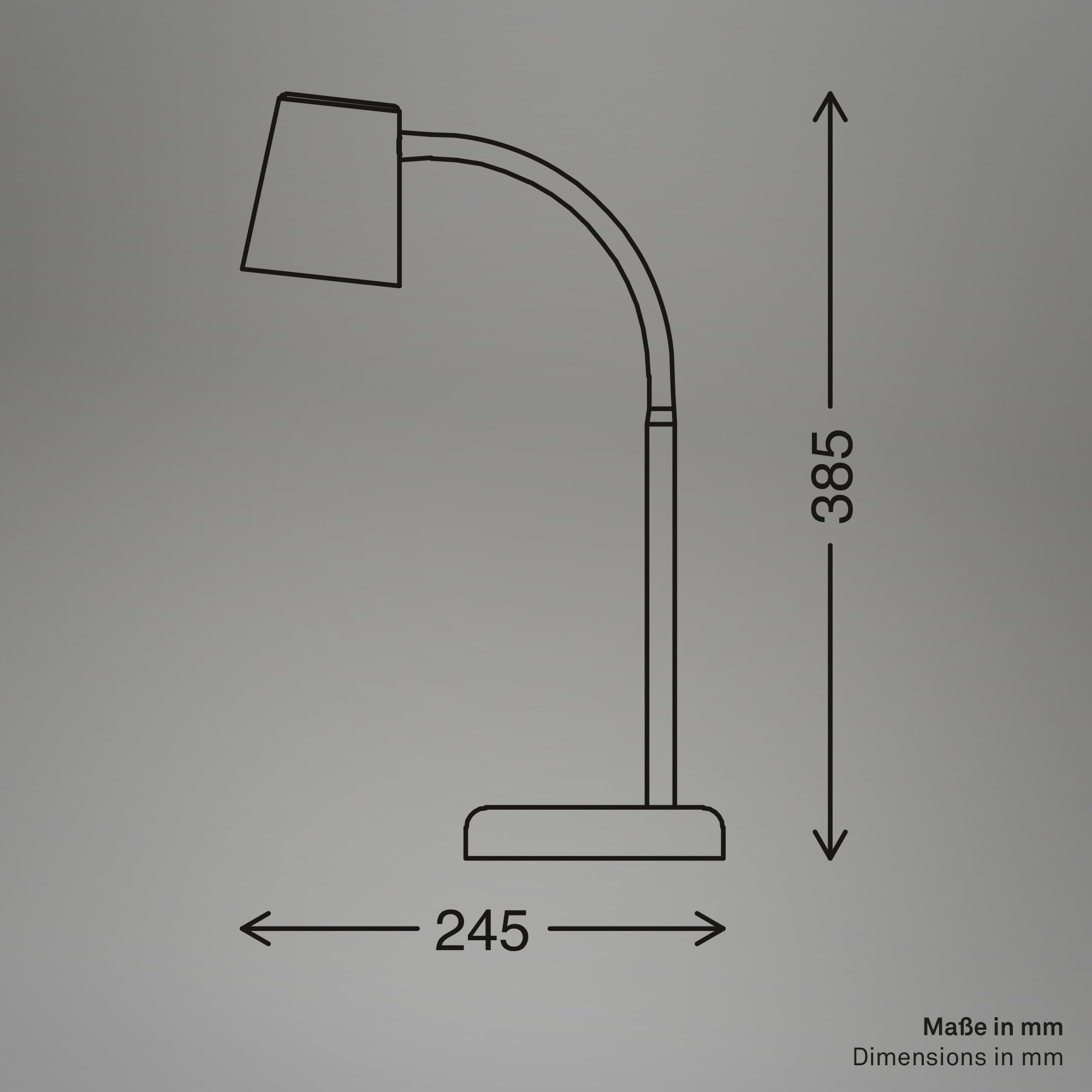 BRILONER – Nachttischlampe, Schreibtischlampe Schwenkbar, Tischlampe GU10 für Home Office mit Kabelschalter, Leselampe, Lindgrün