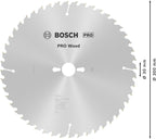 Bosch Professional Kreissägeblatt Optiline Wood (für Holz, 300 x 30 x 3,2 mm, 48 Zähne, Zubehör Kreissäge), 2608640672, Ø 300 mm