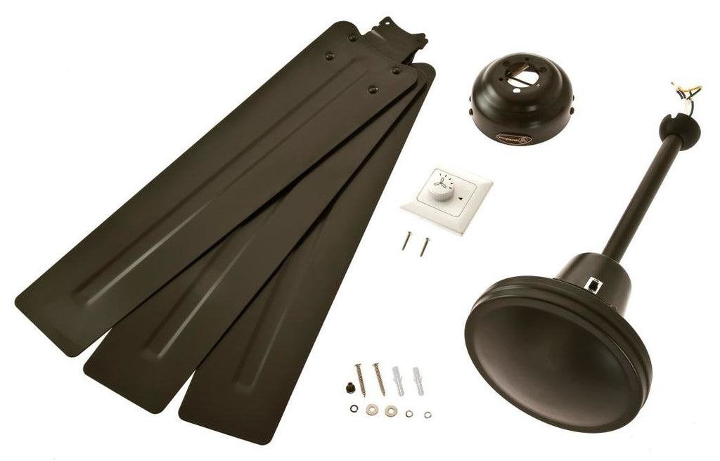 142 cm Deckenventilator Industrial 78623 mit drei Flügeln in der Ausführung Espresso