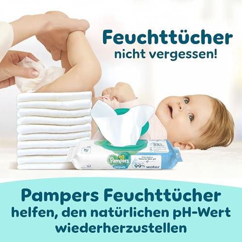 Pampers Premium Protection Größe 7, 128 Windeln, 15kg+, Doppelter Schutz für die Haut und vor Auslaufen