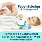 Pampers Premium Protection Größe 7, 128 Windeln, 15kg+, Doppelter Schutz für die Haut und vor Auslaufen
