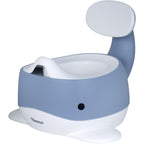 Kindsgut Kinder-Töpfchen, Babytopf WC/Klo, kinderfreundliches Wal-Design und dezente Farben, Toiletten-Training, Taubenblau