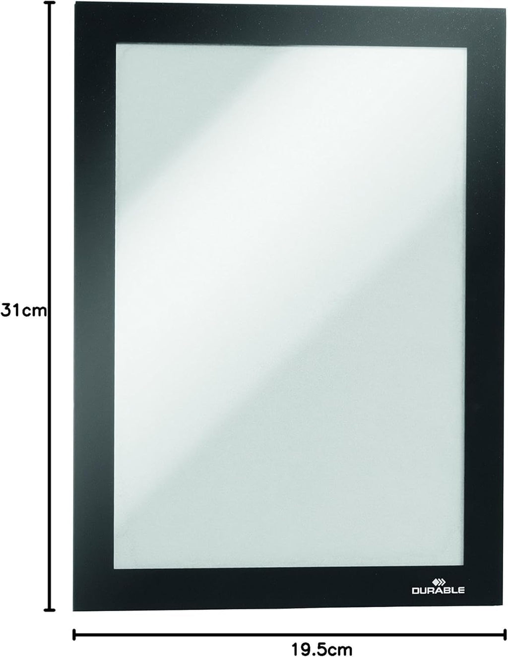 Durable Info-Rahmen Duraframe (A5, selbstklebend mit Magnetverschluss) 10 Stück, schwarz, 488101