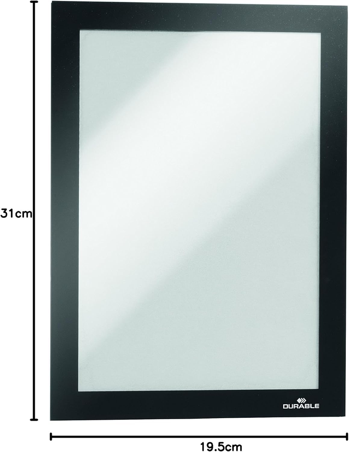 Durable Info-Rahmen Duraframe (A5, selbstklebend mit Magnetverschluss) 10 Stück, schwarz, 488101