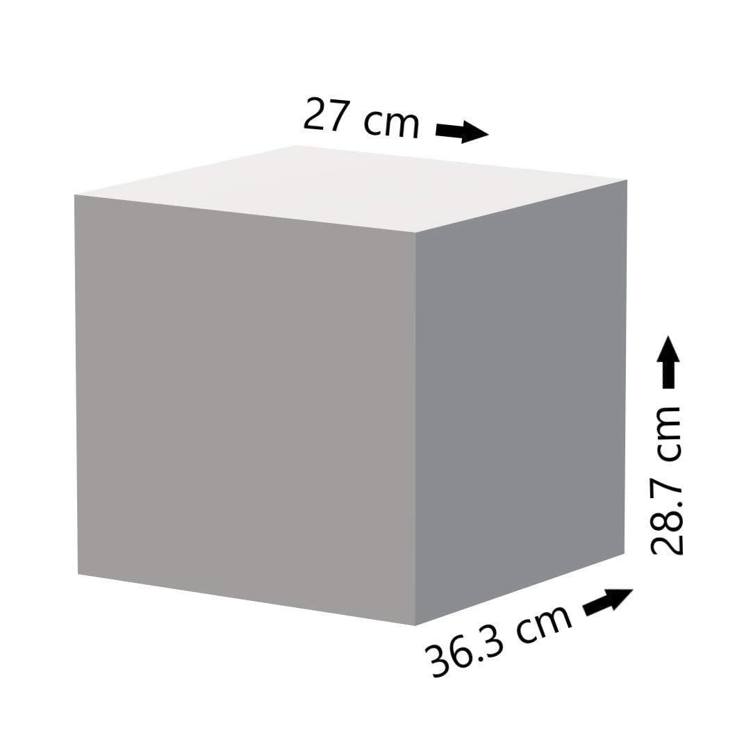 Leitz CUBE Schubladenbox mit 4 Schubladen, Weiß/Grau, A4, Inkl. transparentem Schubladeneinsatz, WOW, 52132001