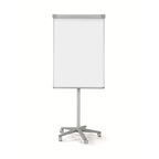Bi-Office Mobiles Flipchart Smart, mit 5 Rollen, Magnetisch, Aluminiumrahmen, Tafelgröße 70 x 100 cm, Gesamthöhe 180 cm,Grau,