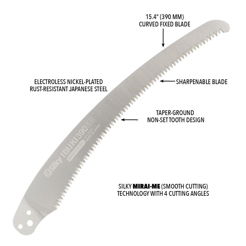 Silky Ersatzsägeblatt Ibuki, Sägelänge 390 mm, Zahnweite 4,62 mm