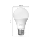 Philips Hue Essential Smart LED A60 Glühbirne,white and color, E27-Fassung, 8 W, 2200 K–6500 K, 806 lm, dimmbar, kompatibel mit Alexa, Google Assistant und Apple Home, 4er-Pack