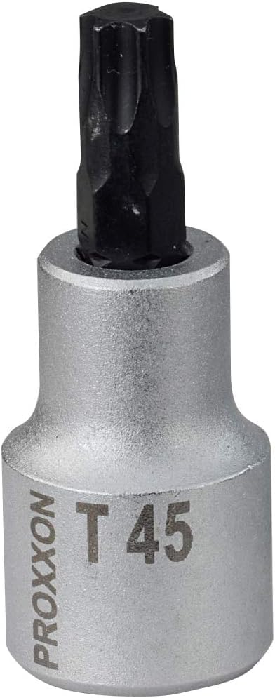 PROXXON Spezialsatz für TX- und Innensechskantschrauben, Für 1/4"-Vierkantantrieb und 1/2"-Vierkantantrieb, 42-teiliges Werkzeug-Set mit Kunststoffkoffer, 23290