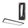 Paulmann 71003 LED Panel Atria Shine 3-Step-Dim eckig - Dimmbar Warmweiß Lichtpanel Kunststoff Deckenpanel 3000 K, Schwarz, Incl. 1x22 W, 580 x 200 mm